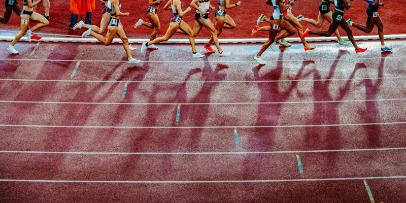 Women running